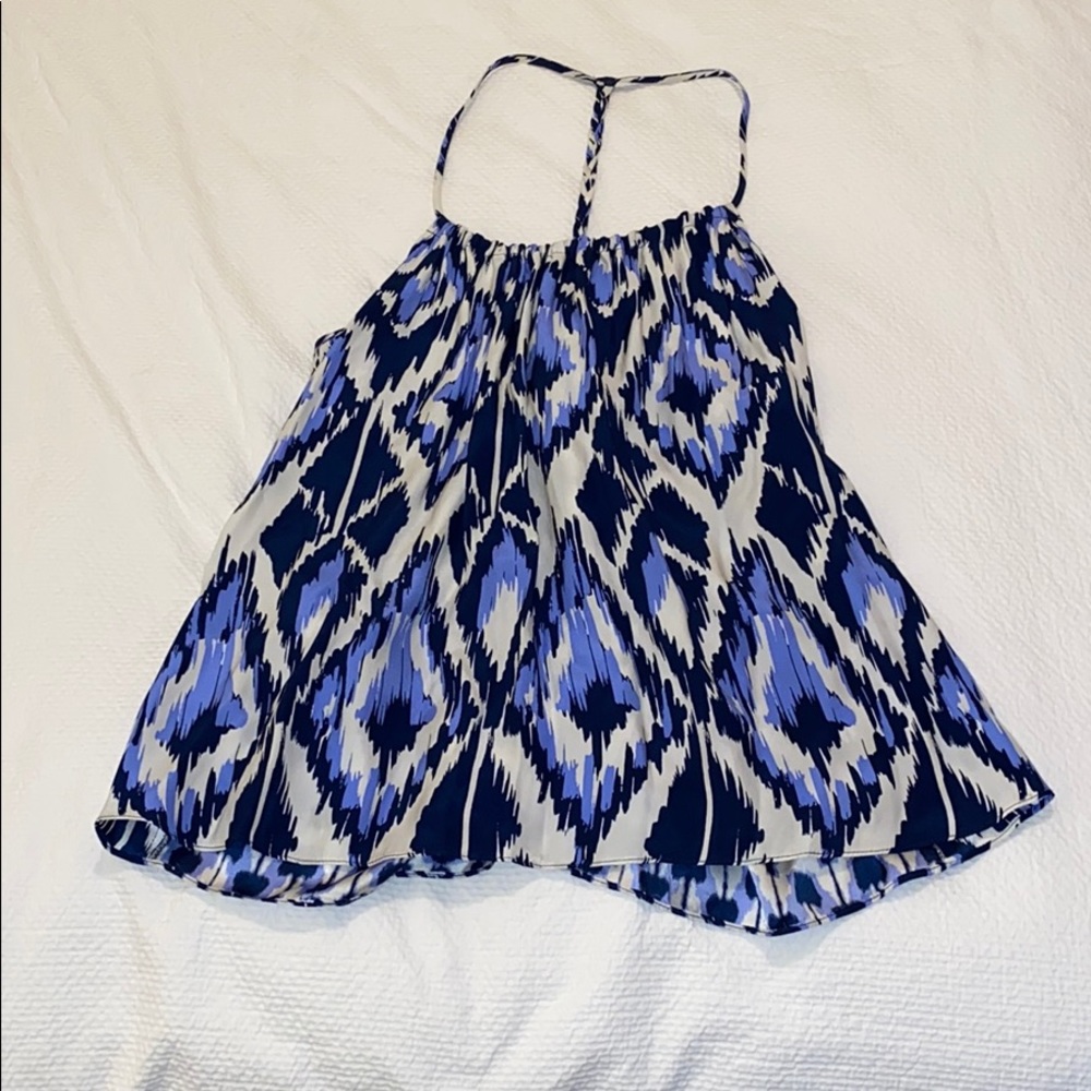 EUC Alice & Trixie Silk abstract pattern top